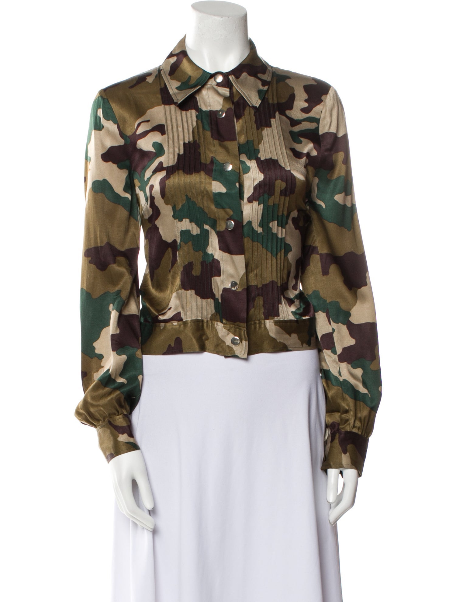 Baum und Pferdgarten Camouflage Print Jacket
