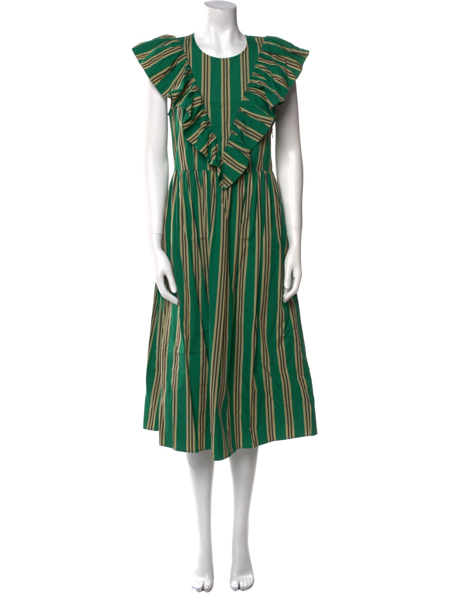 Baum und Pferdgarten Striped Midi Length Dress