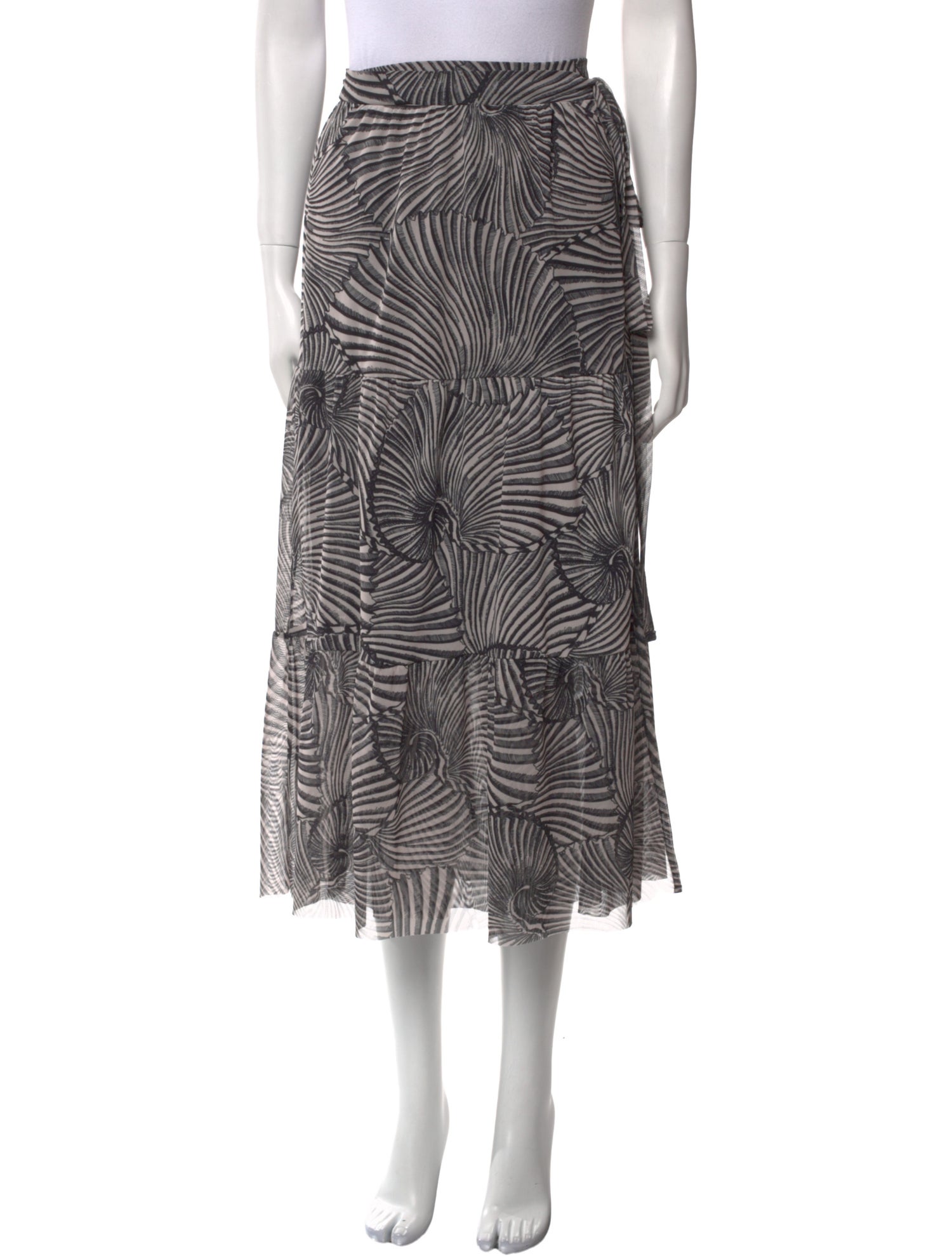 Baum und Pferdgarten Striped Midi Length Skirt