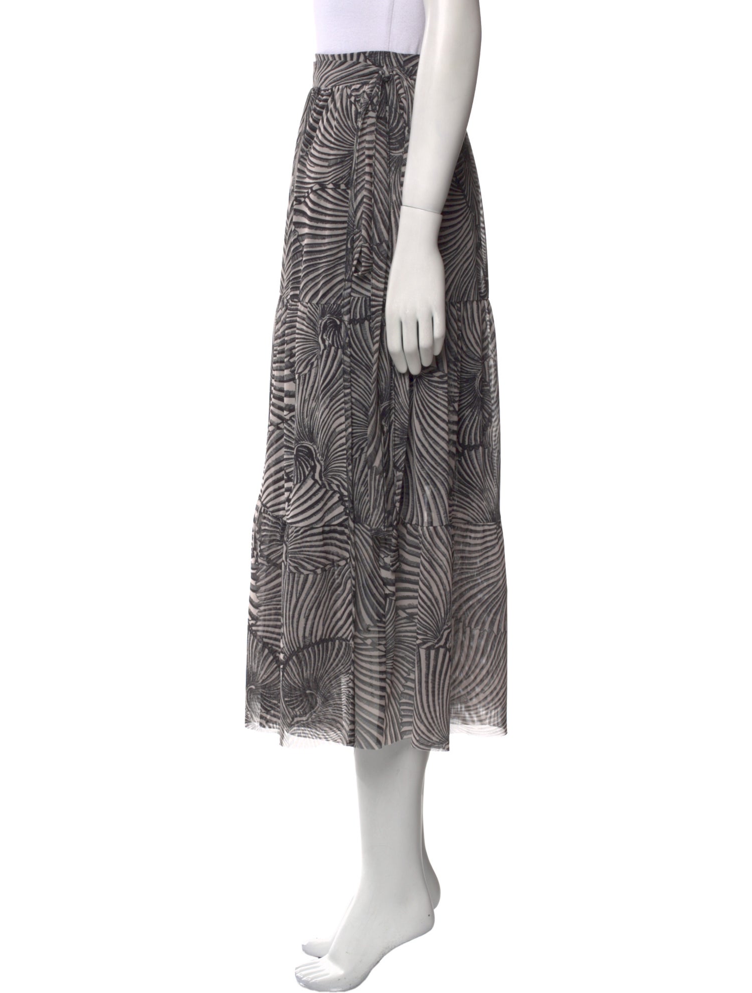 Baum und Pferdgarten Striped Midi Length Skirt