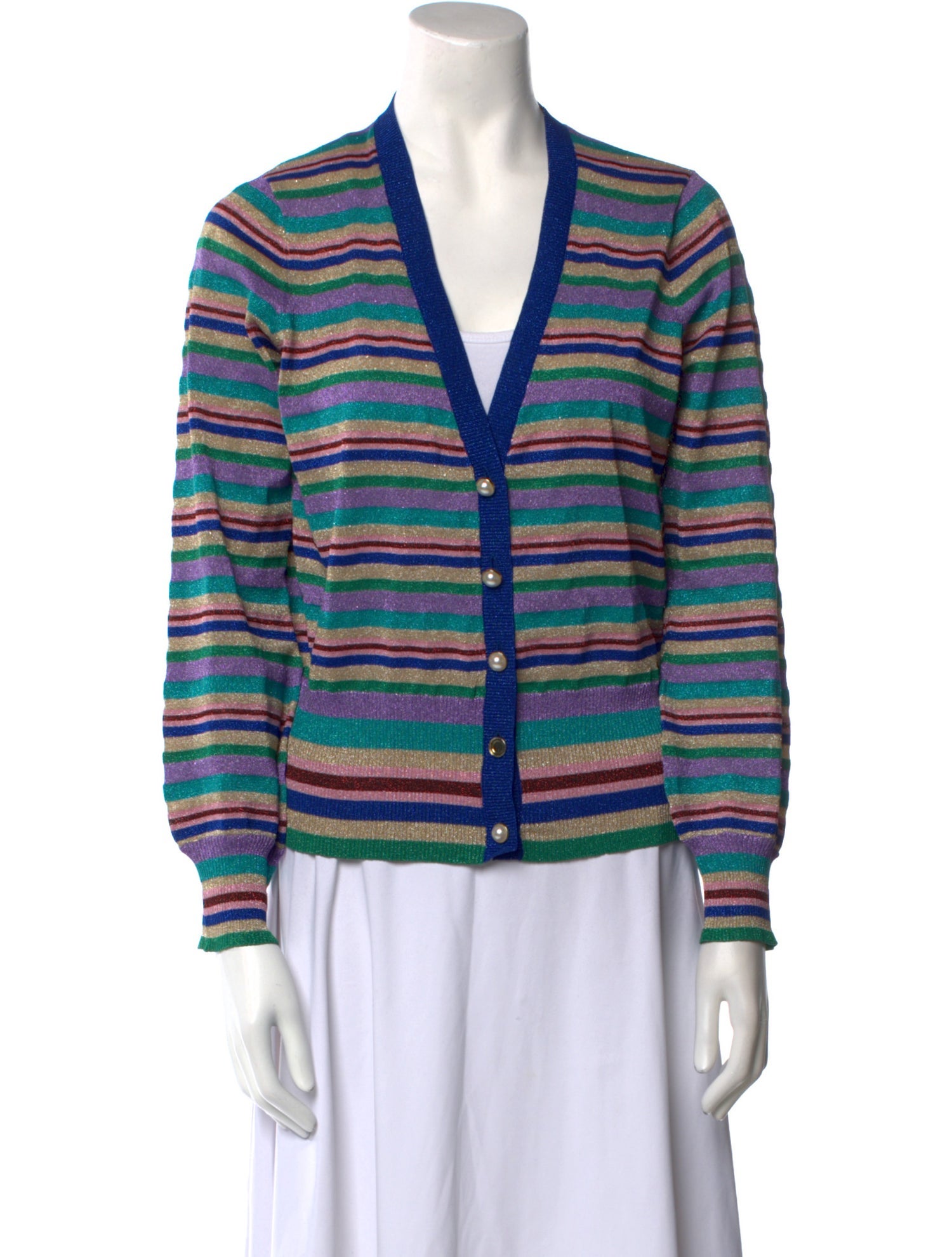 Baum und Pferdgarten Striped V-Neck Sweater