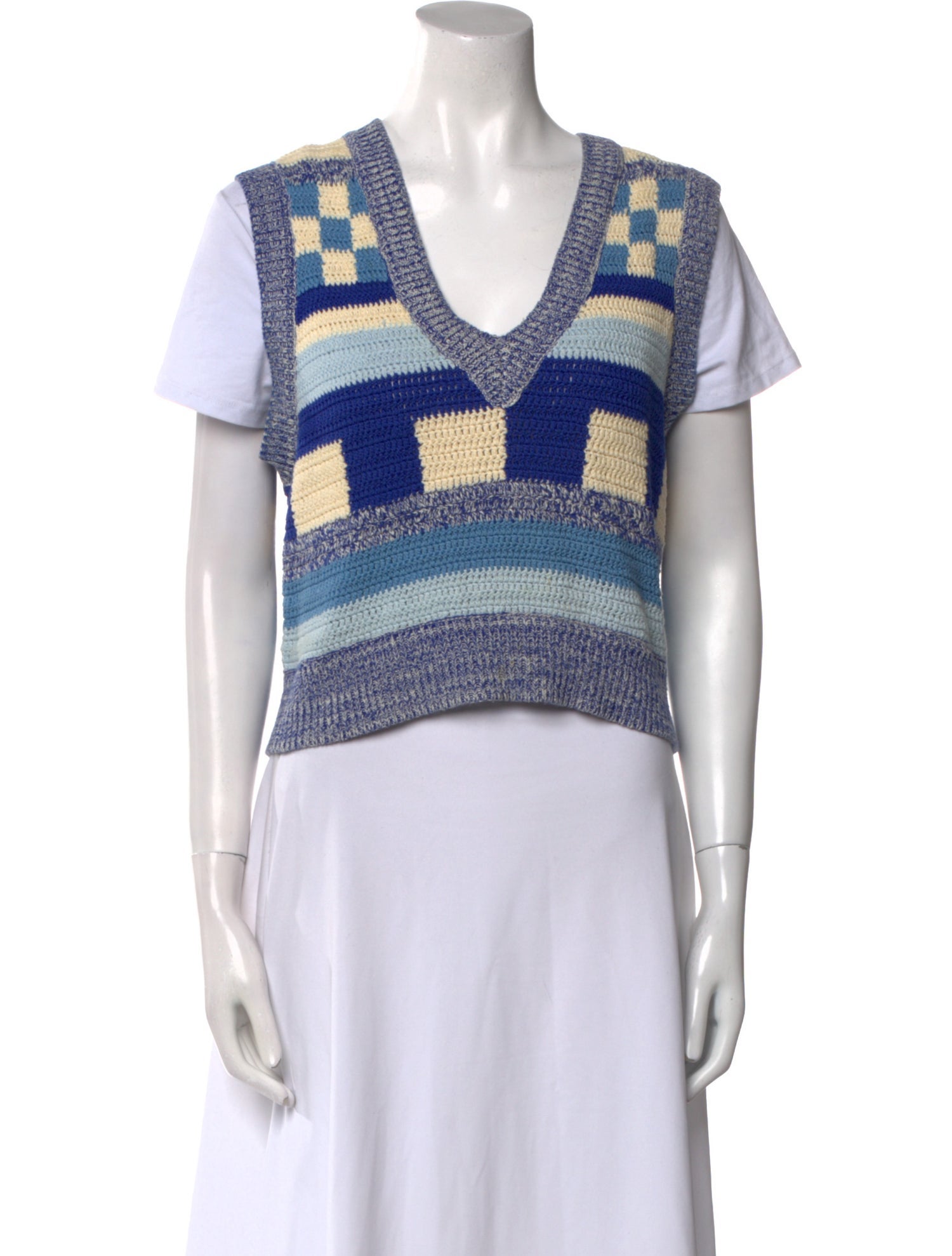 Baum und Pferdgarten Printed V-Neck Sweater