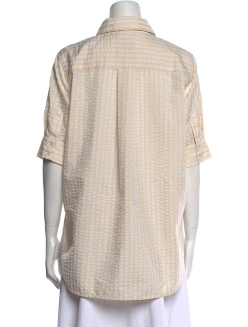 Baum und Pferdgarten Striped Short Sleeve Button-Up Top