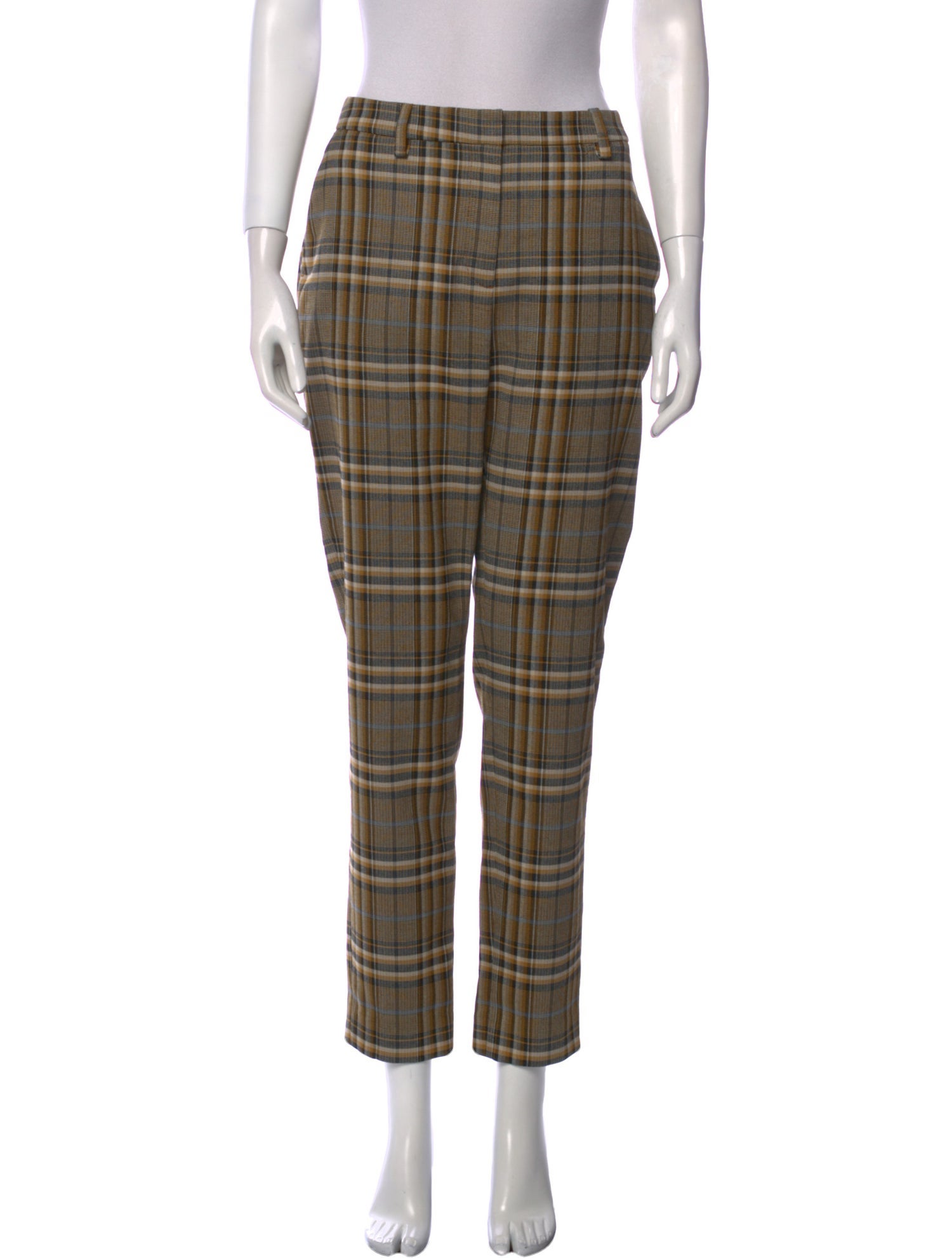 Baum und Pferdgarten Plaid Print Straight Leg Pants