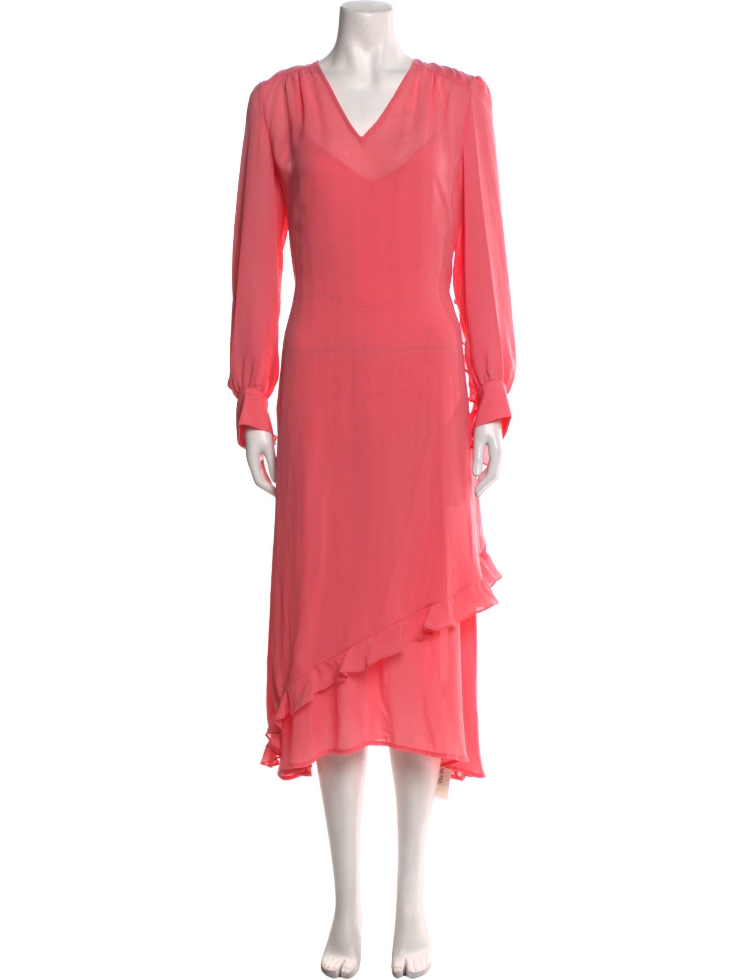 Baum und Pferdgarten V-Neck Knee-Length Dress