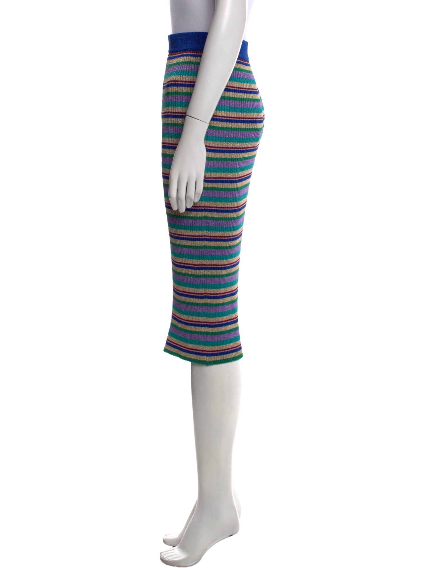Baum und Pferdgarten Striped Knee-Length Skirt