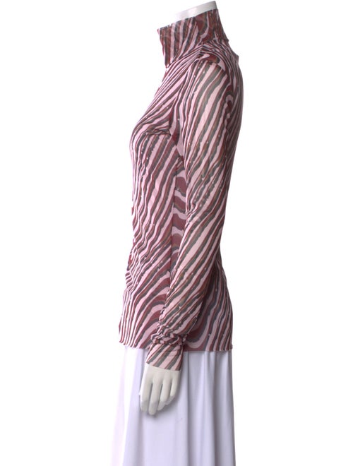 Baum und Pferdgarten Printed Mock Neck Blouse