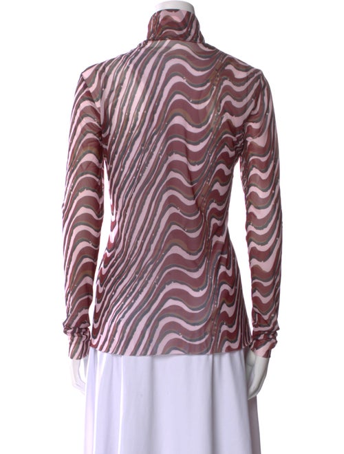 Baum und Pferdgarten Printed Mock Neck Blouse