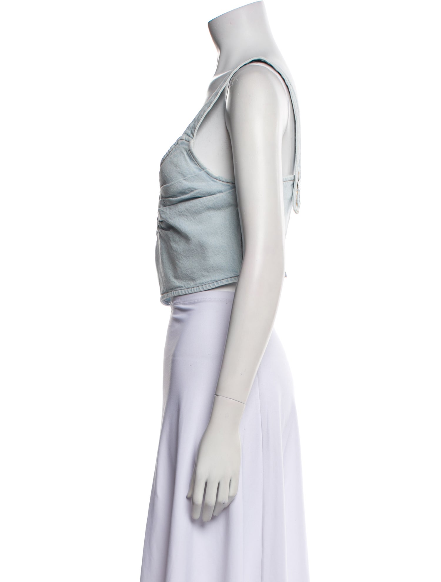 Baum und Pferdgarten V-Neck Sleeveless Crop Top w/ Tags