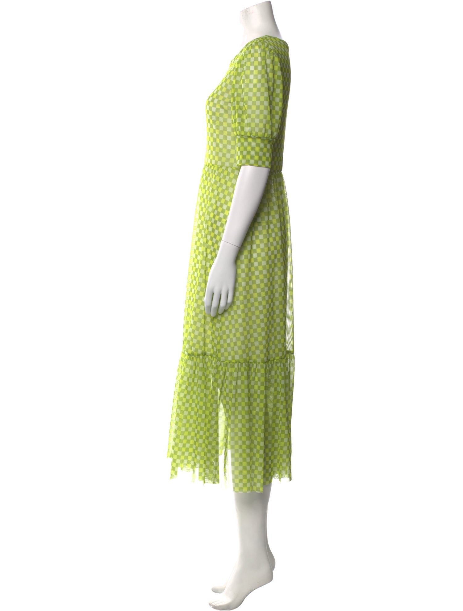 Baum und Pferdgarten Polka Dot Print Long Dress