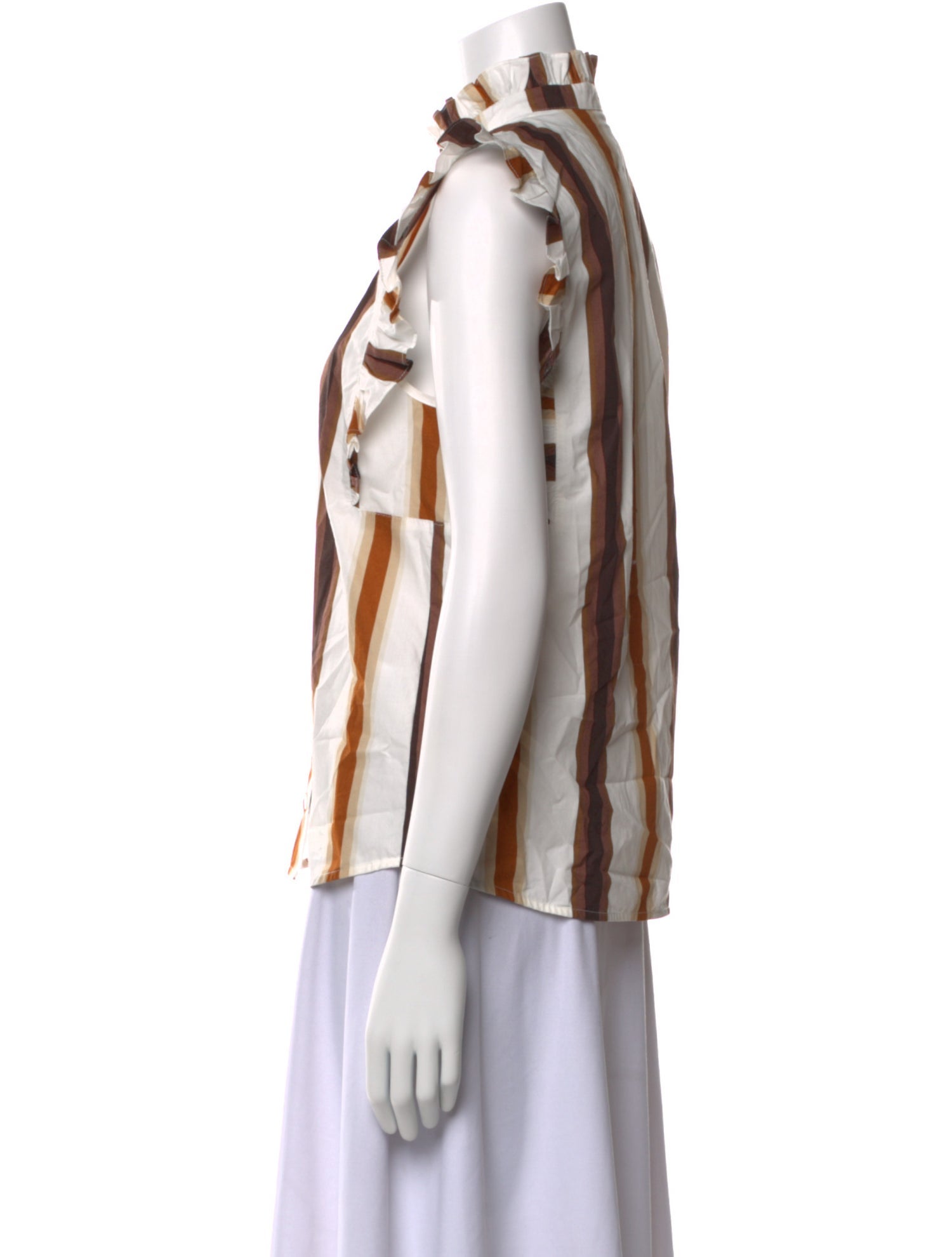 Baum und Pferdgarten Striped Mock Neck Blouse w/ Tags