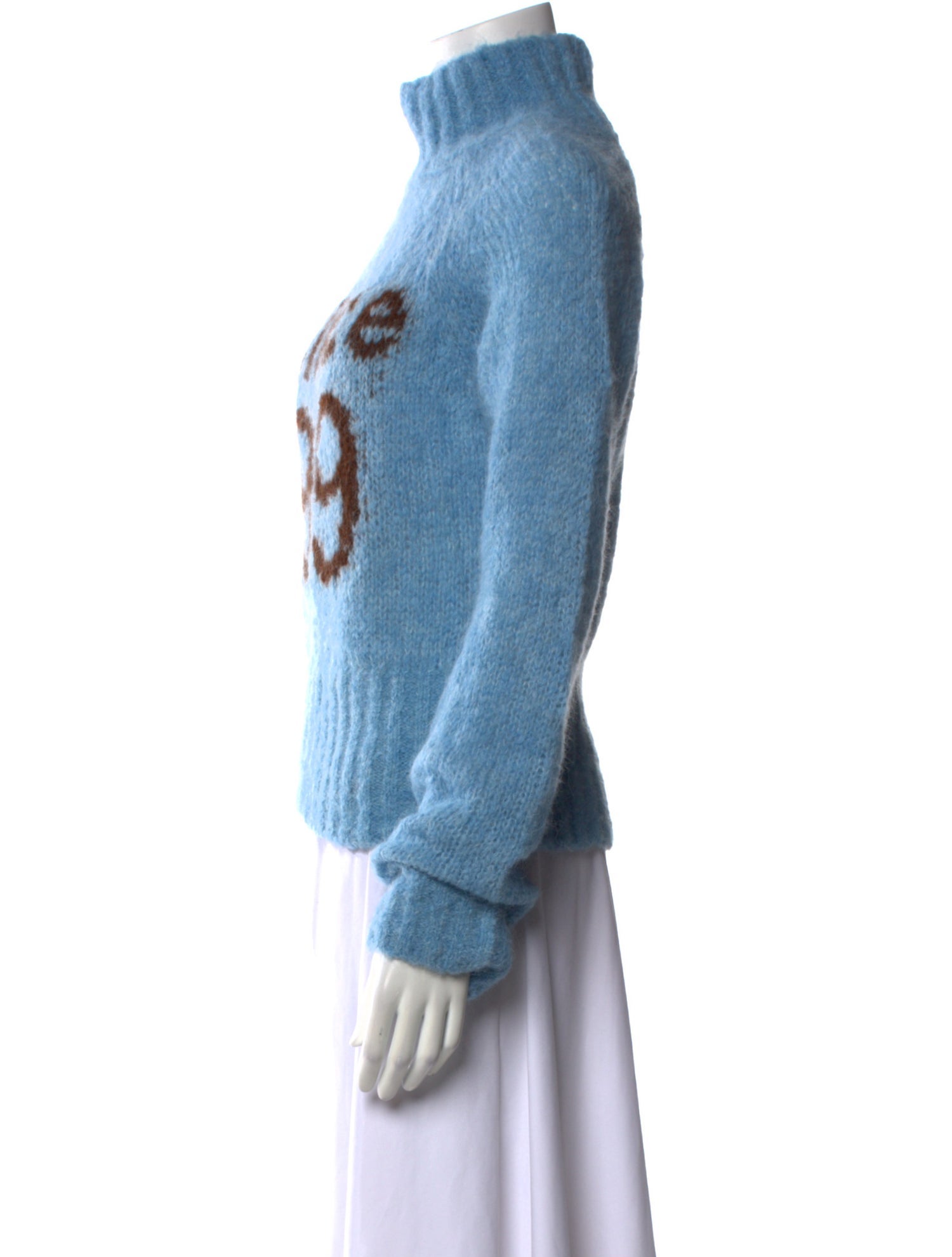 Baum und Pferdgarten Alpaca Graphic Print Sweater