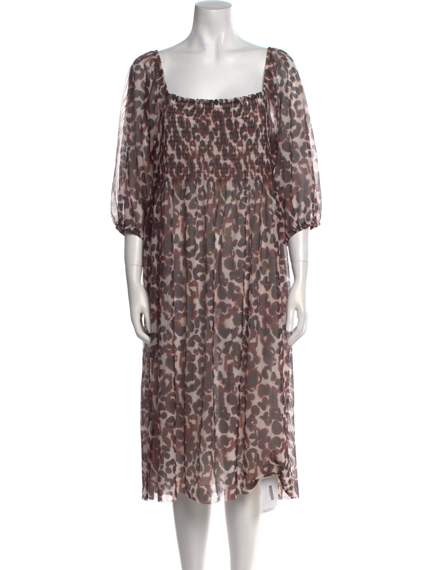Baum und Pferdgarten Animal Print Midi Length Dress