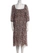 Baum und Pferdgarten Animal Print Midi Length Dress