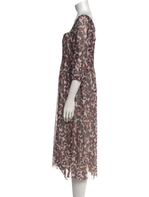 Baum und Pferdgarten Animal Print Midi Length Dress