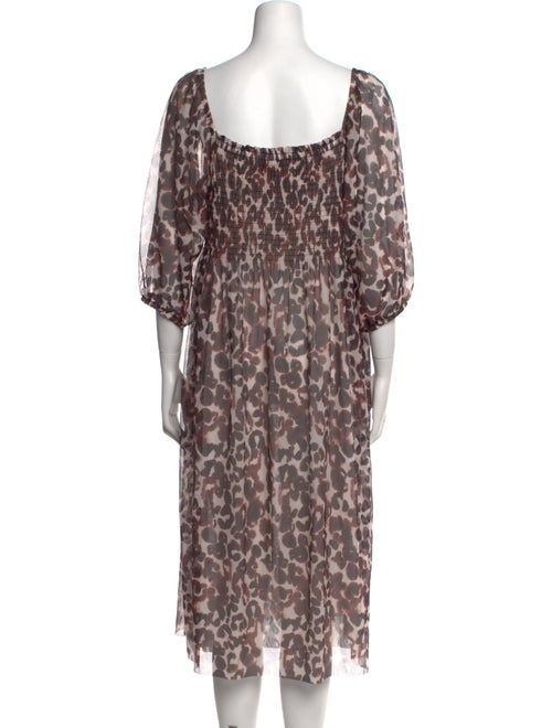 Baum und Pferdgarten Animal Print Midi Length Dress