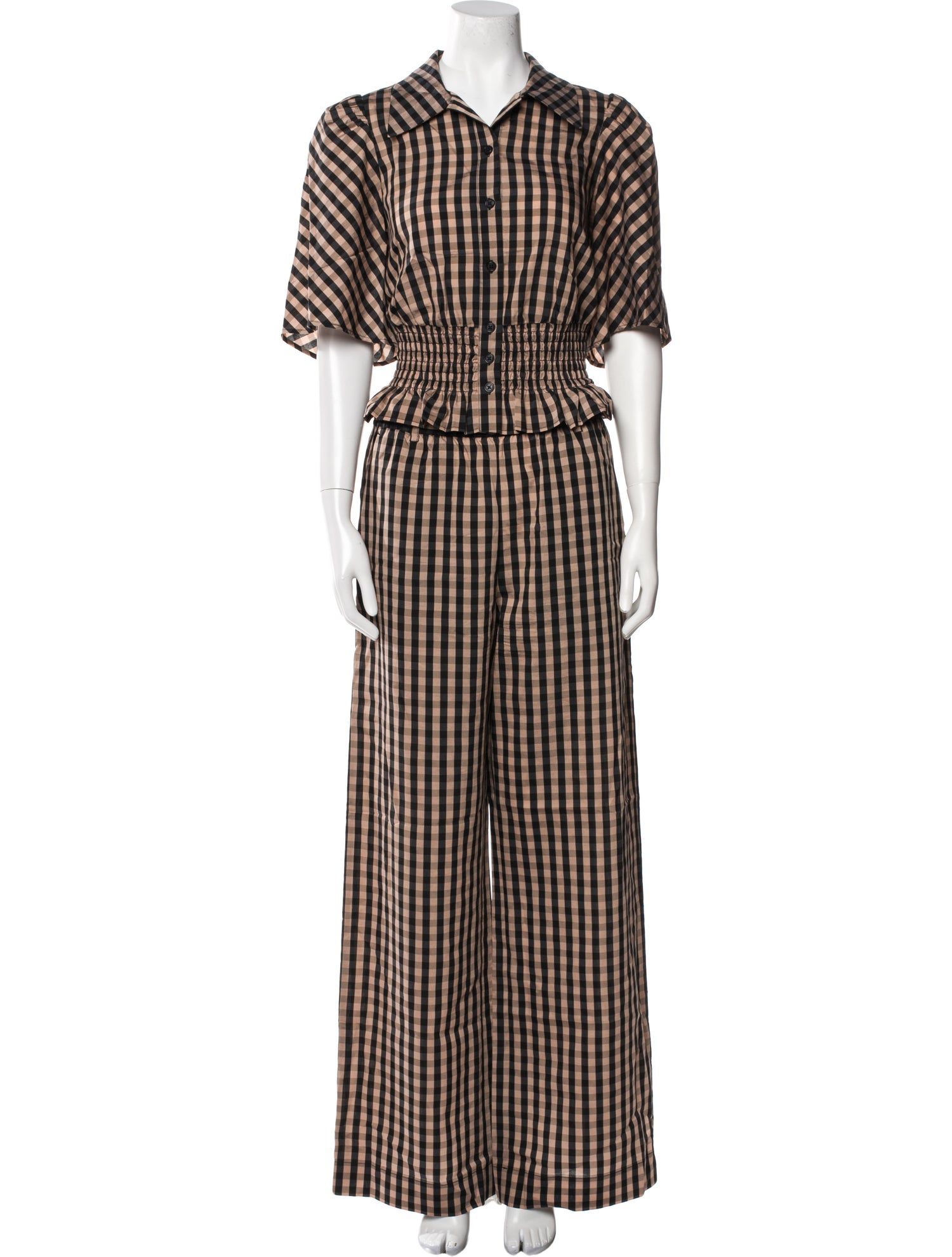 Baum und Pferdgarten Plaid Print Pant Set