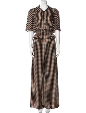 Baum und Pferdgarten Plaid Print Pant Set