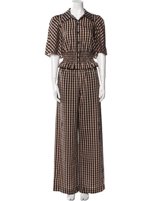 Baum und Pferdgarten Plaid Print Pant Set