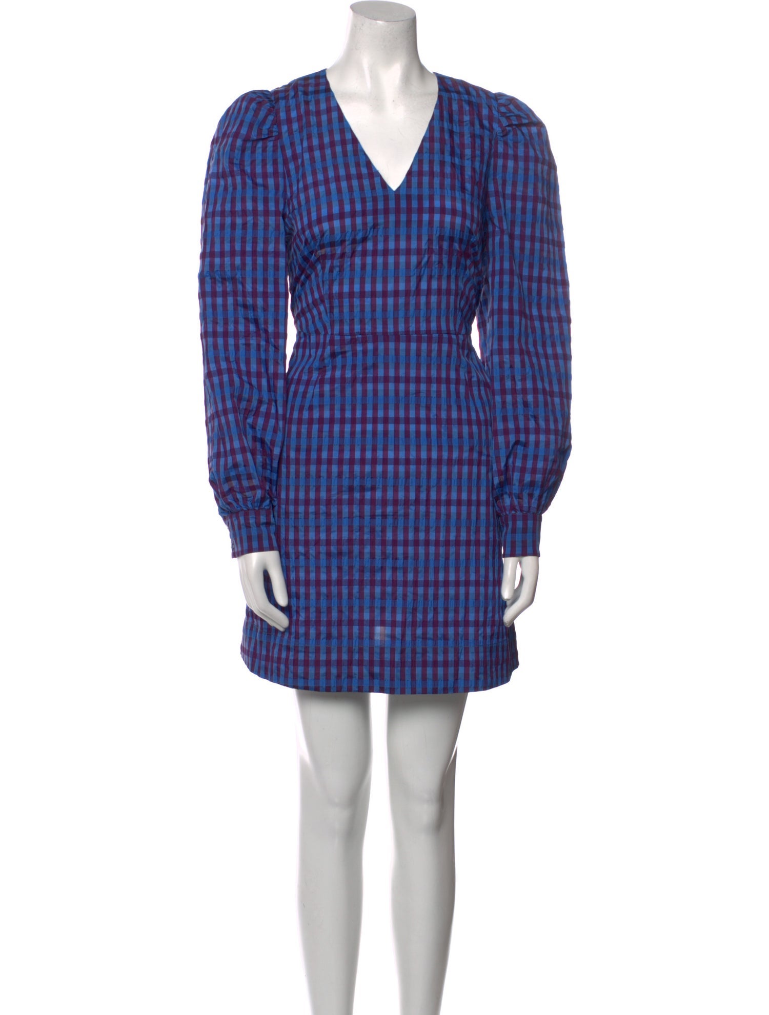 Baum und Pferdgarten Plaid Print Mini Dress