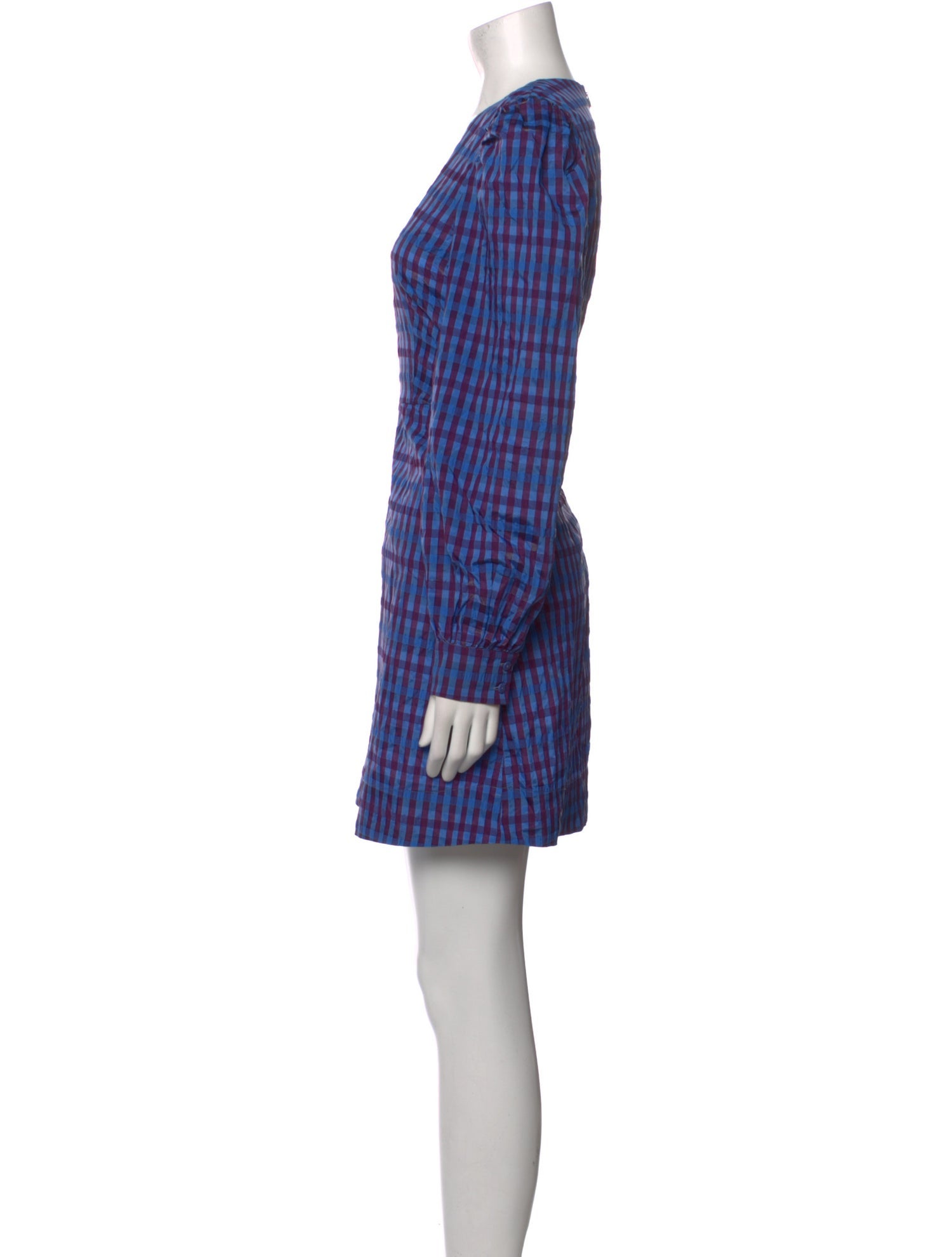 Baum und Pferdgarten Plaid Print Mini Dress