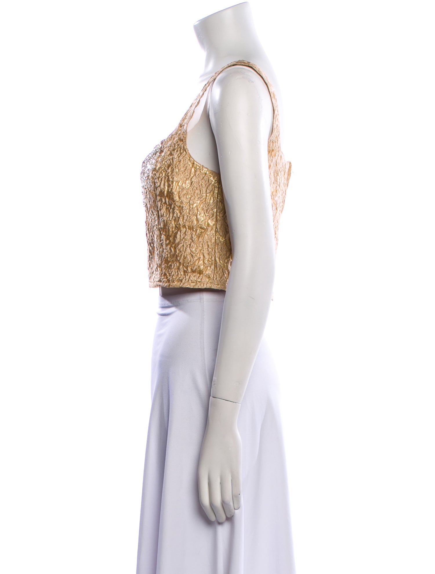 Baum und Pferdgarten V-Neck Sleeveless Crop Top