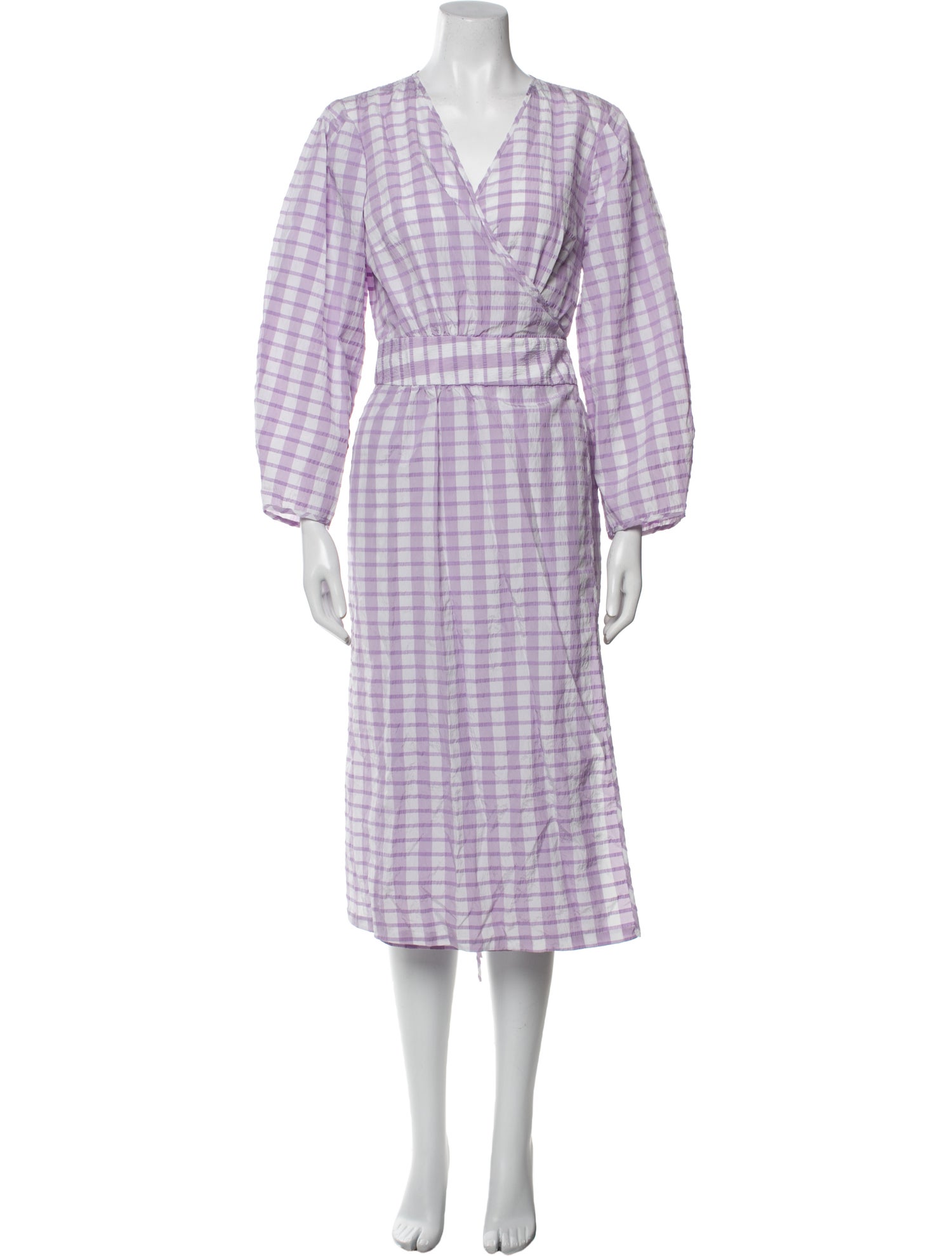 Baum und Pferdgarten Plaid Print Midi Length Dress w/ Tags