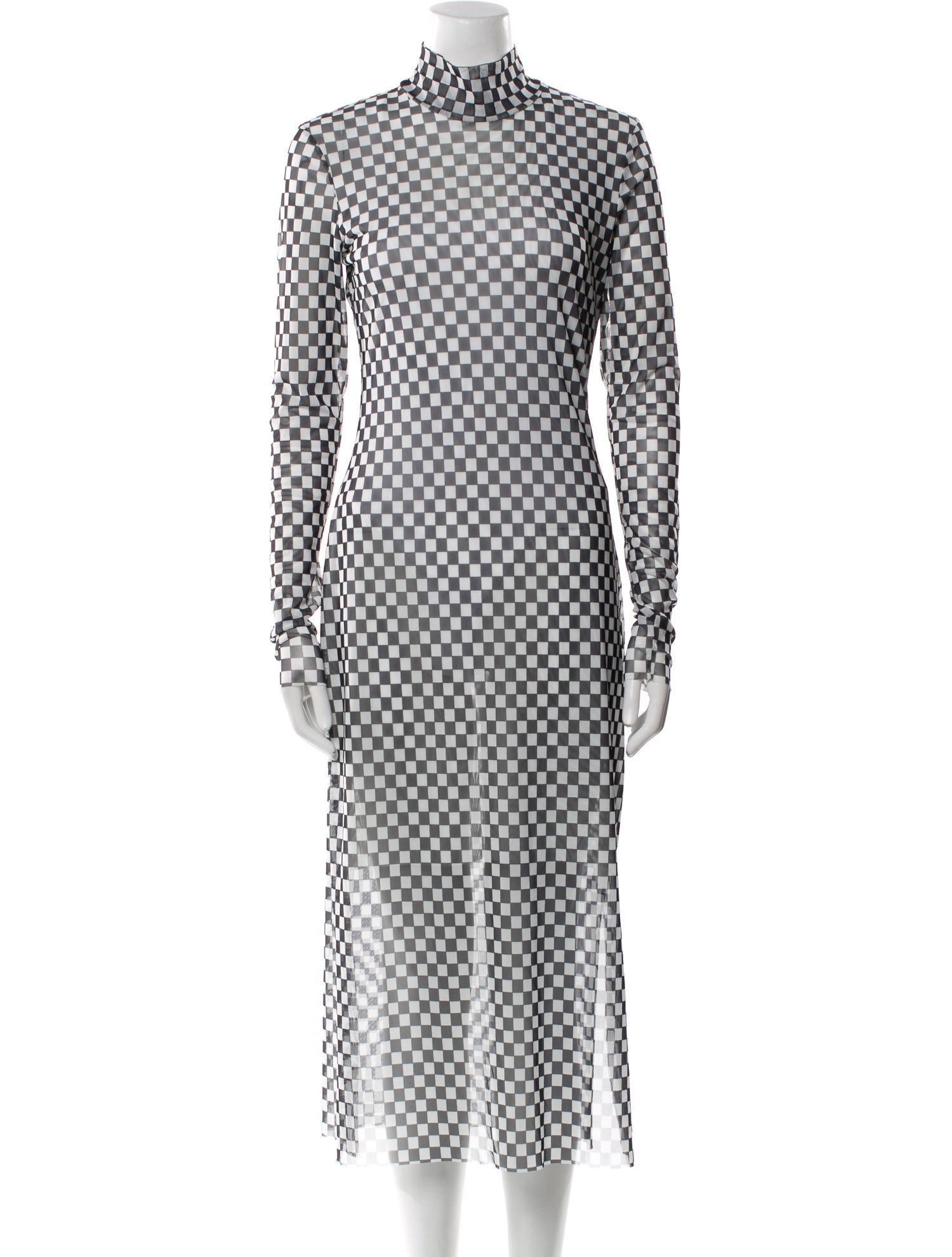 Baum und Pferdgarten Polka Dot Print Long Dress