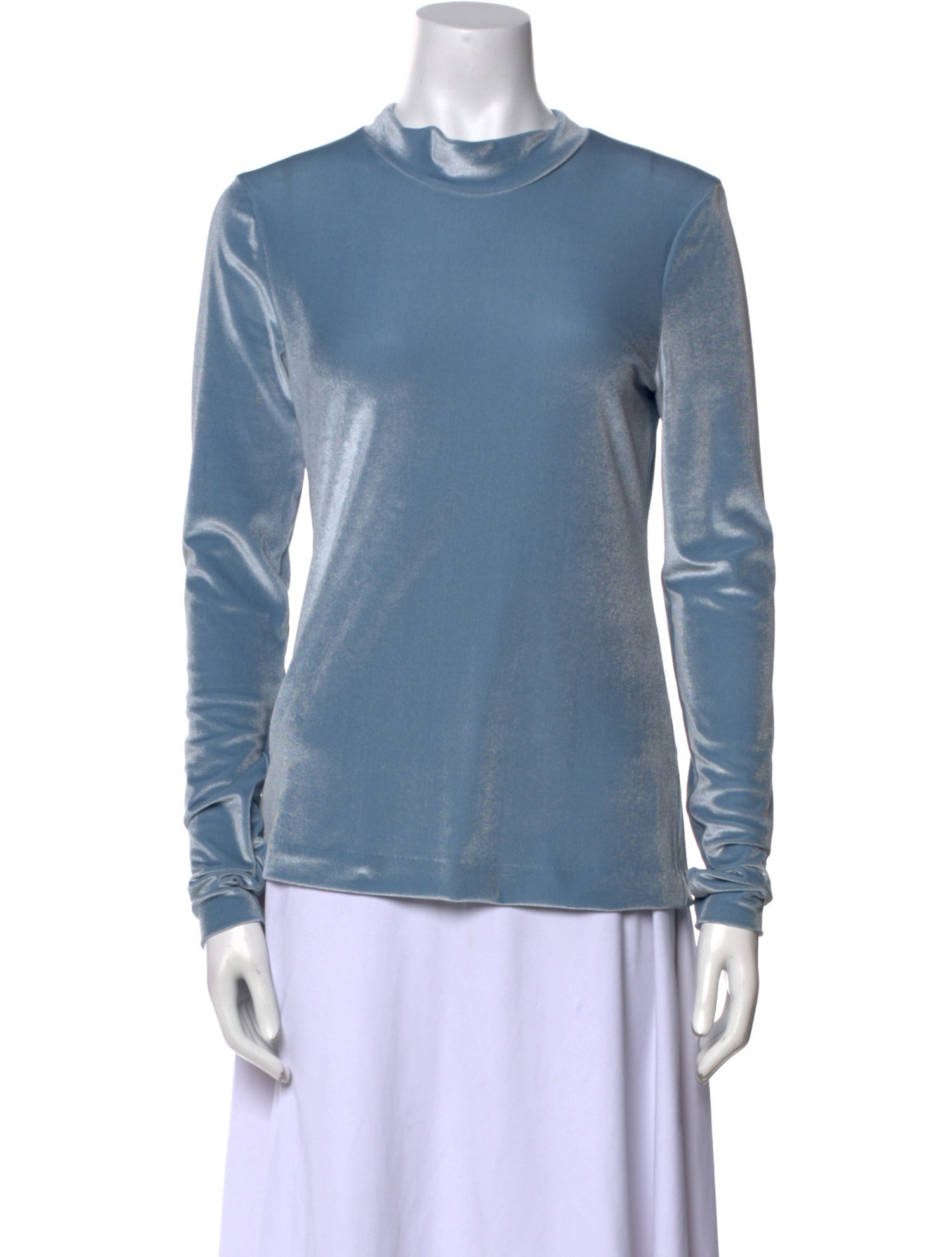 Baum und Pferdgarten Mock Neck Long Sleeve Sweatshirt