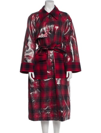 Baum und Pferdgarten Plaid Print Jacket