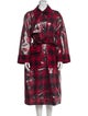 Baum und Pferdgarten Plaid Print Jacket