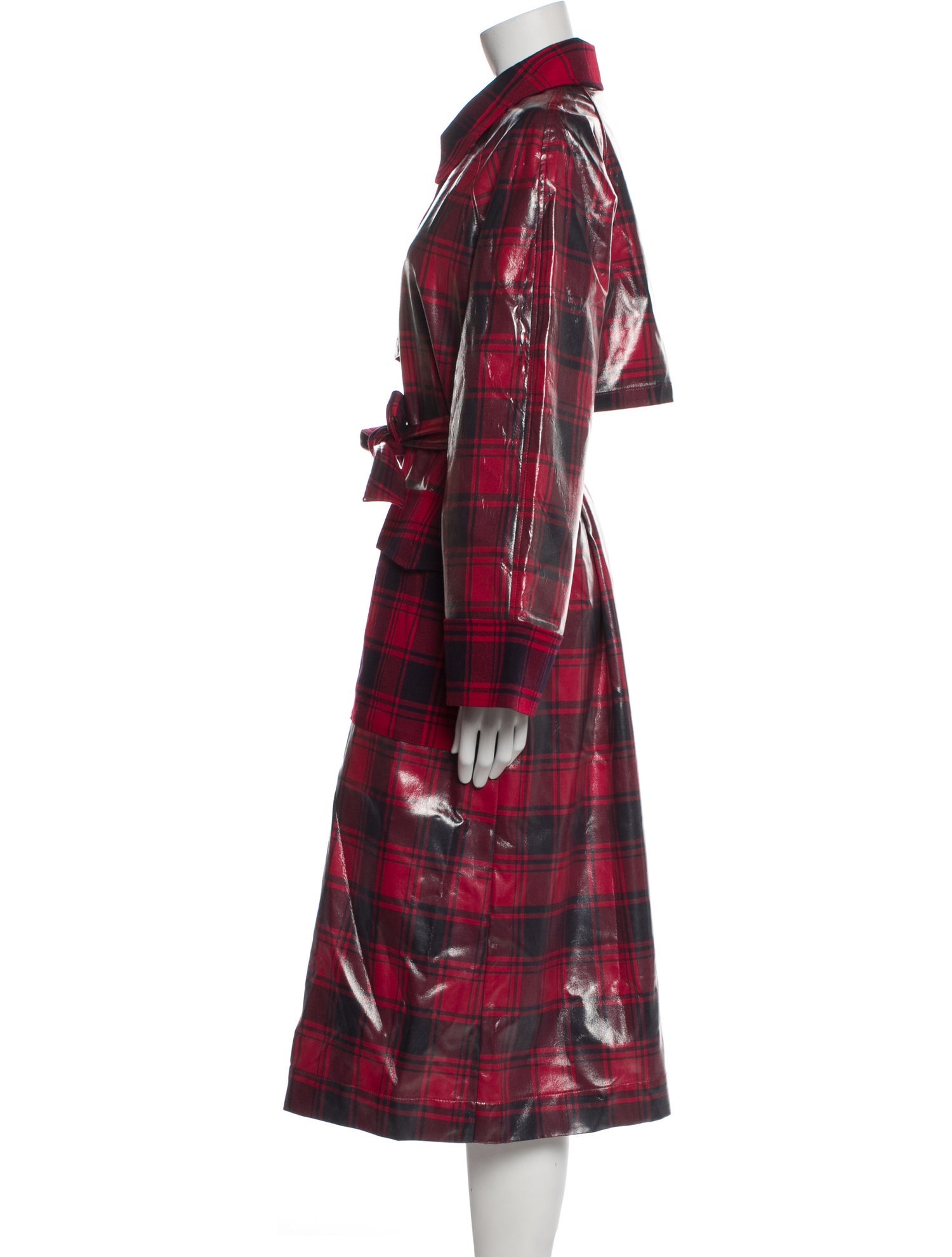 Baum und Pferdgarten Plaid Print Jacket