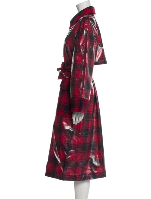 Baum und Pferdgarten Plaid Print Jacket