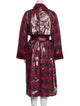 Baum und Pferdgarten Plaid Print Jacket