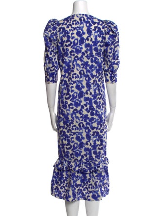 Baum und Pferdgarten Floral Print Midi Length Dress