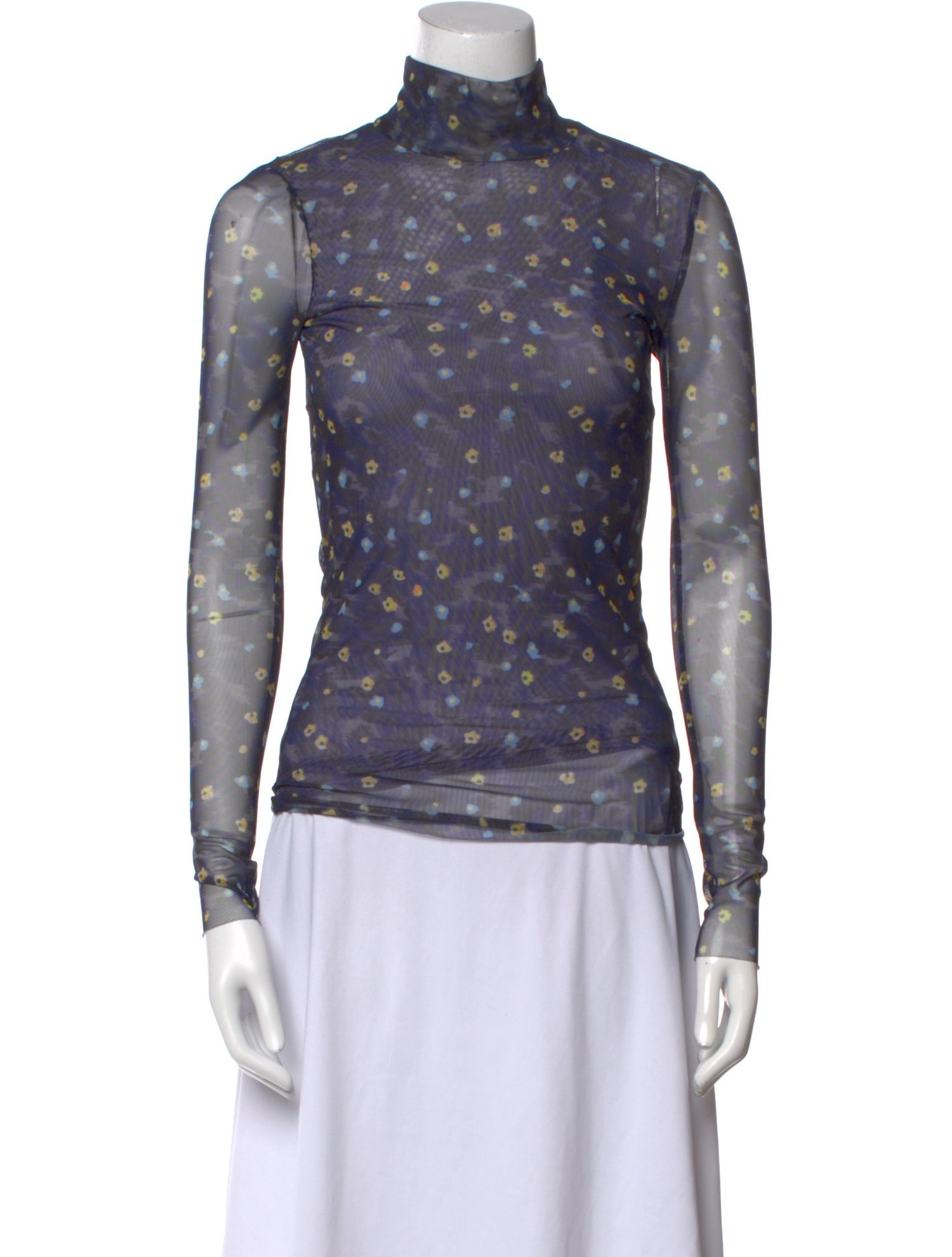 Baum und Pferdgarten Floral Print Turtleneck Top w/ Tags