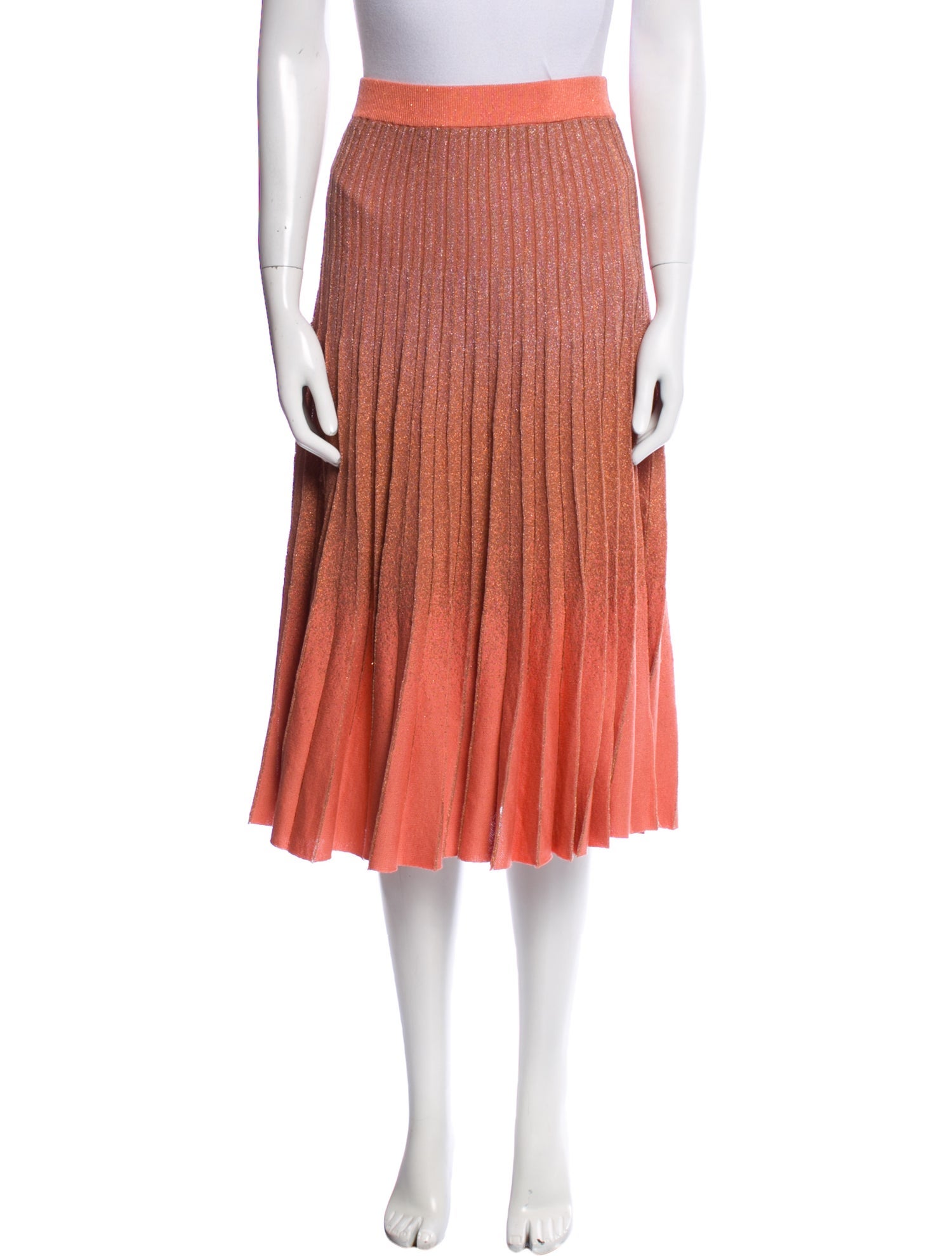 Baum und Pferdgarten Pleated Accents Knee-Length Skirt