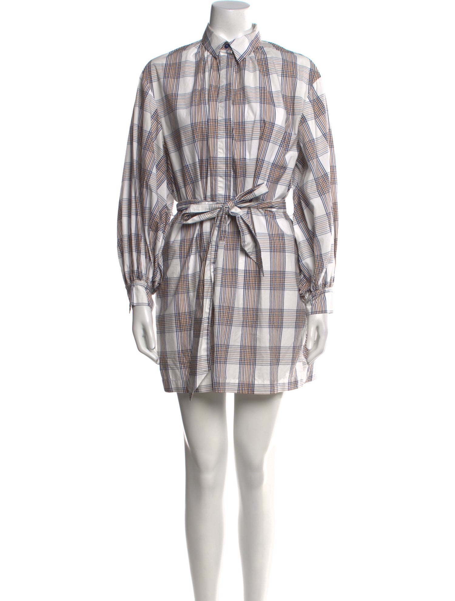 Baum und Pferdgarten Plaid Print Mini Dress