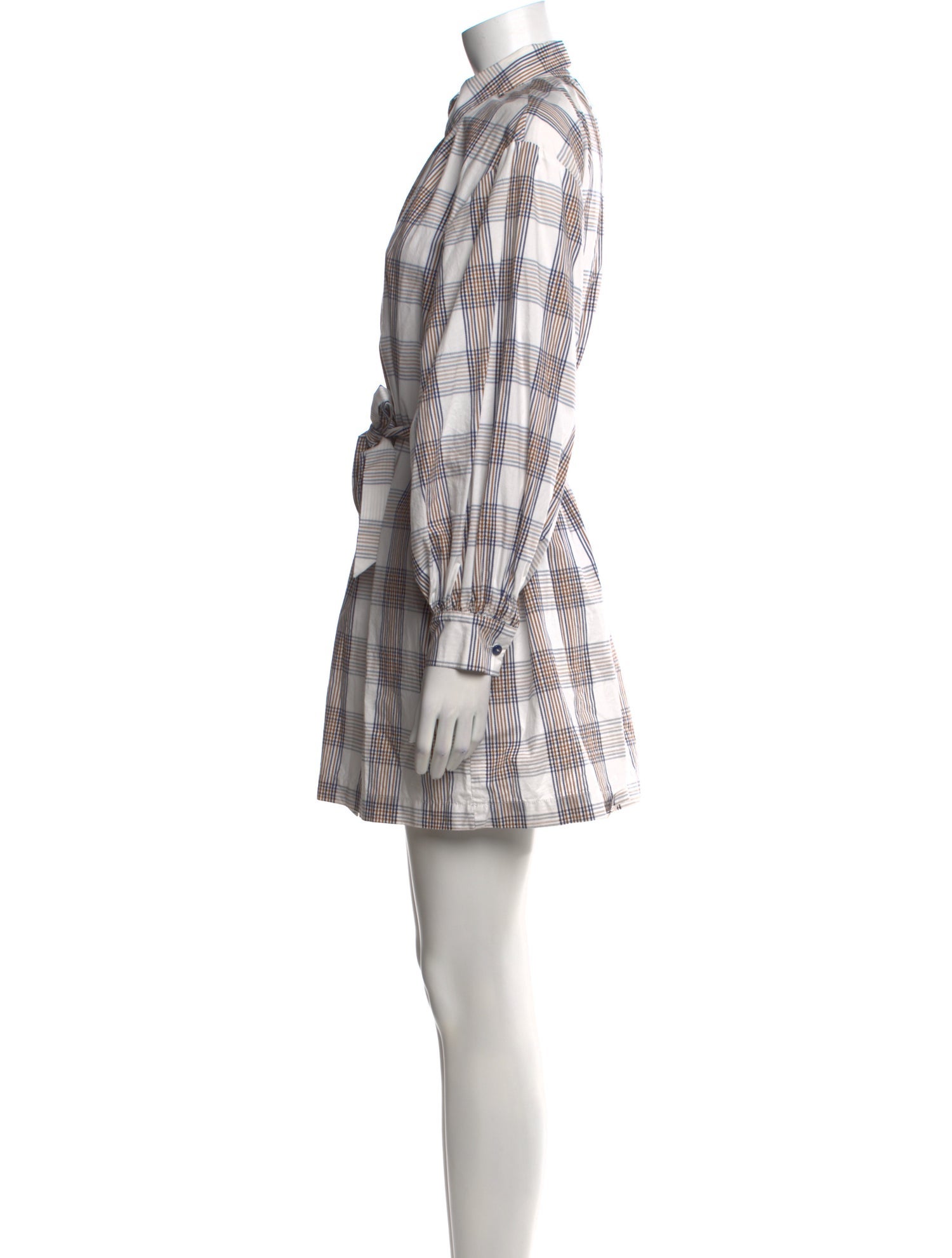 Baum und Pferdgarten Plaid Print Mini Dress