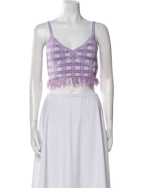 Baum und Pferdgarten Printed V-Neck Crop Top