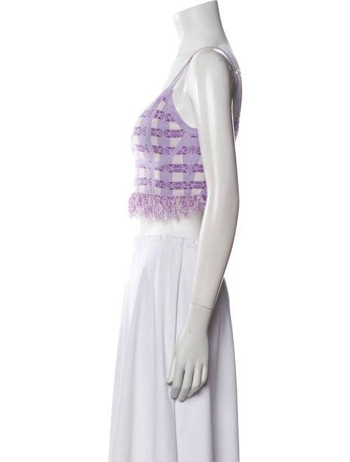 Baum und Pferdgarten Printed V-Neck Crop Top