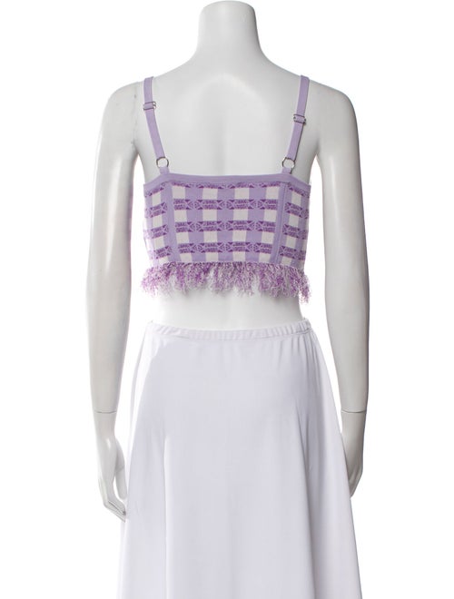 Baum und Pferdgarten Printed V-Neck Crop Top