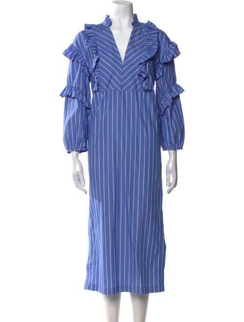 Baum und Pferdgarten Striped Midi Length Dress