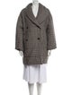 Baum und Pferdgarten Plaid Print Peacoat