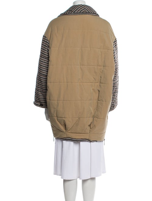 Baum und Pferdgarten Plaid Print Peacoat