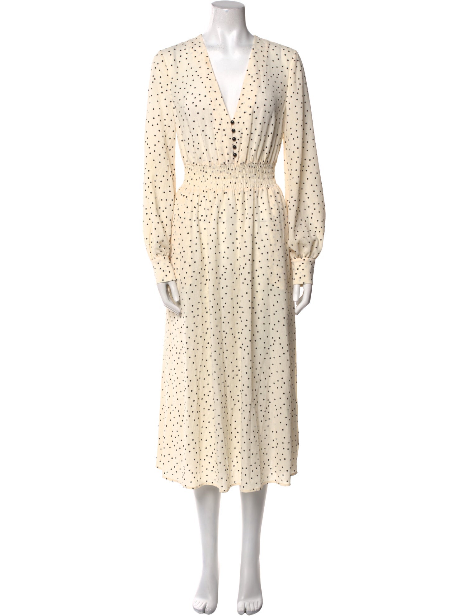 Baum und Pferdgarten Polka Dot Print Midi Length Dress