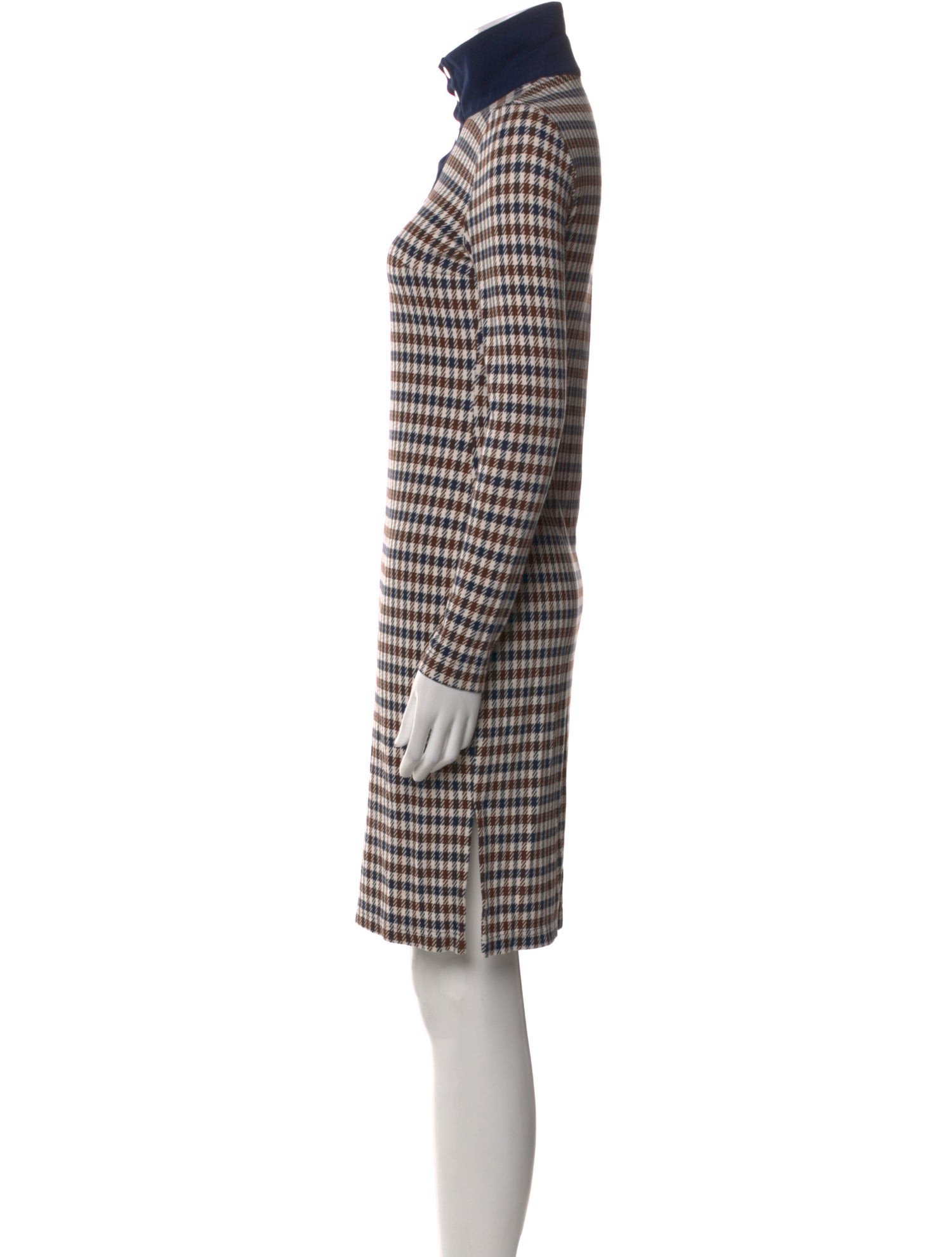 Baum und Pferdgarten Plaid Print Knee-Length Dress