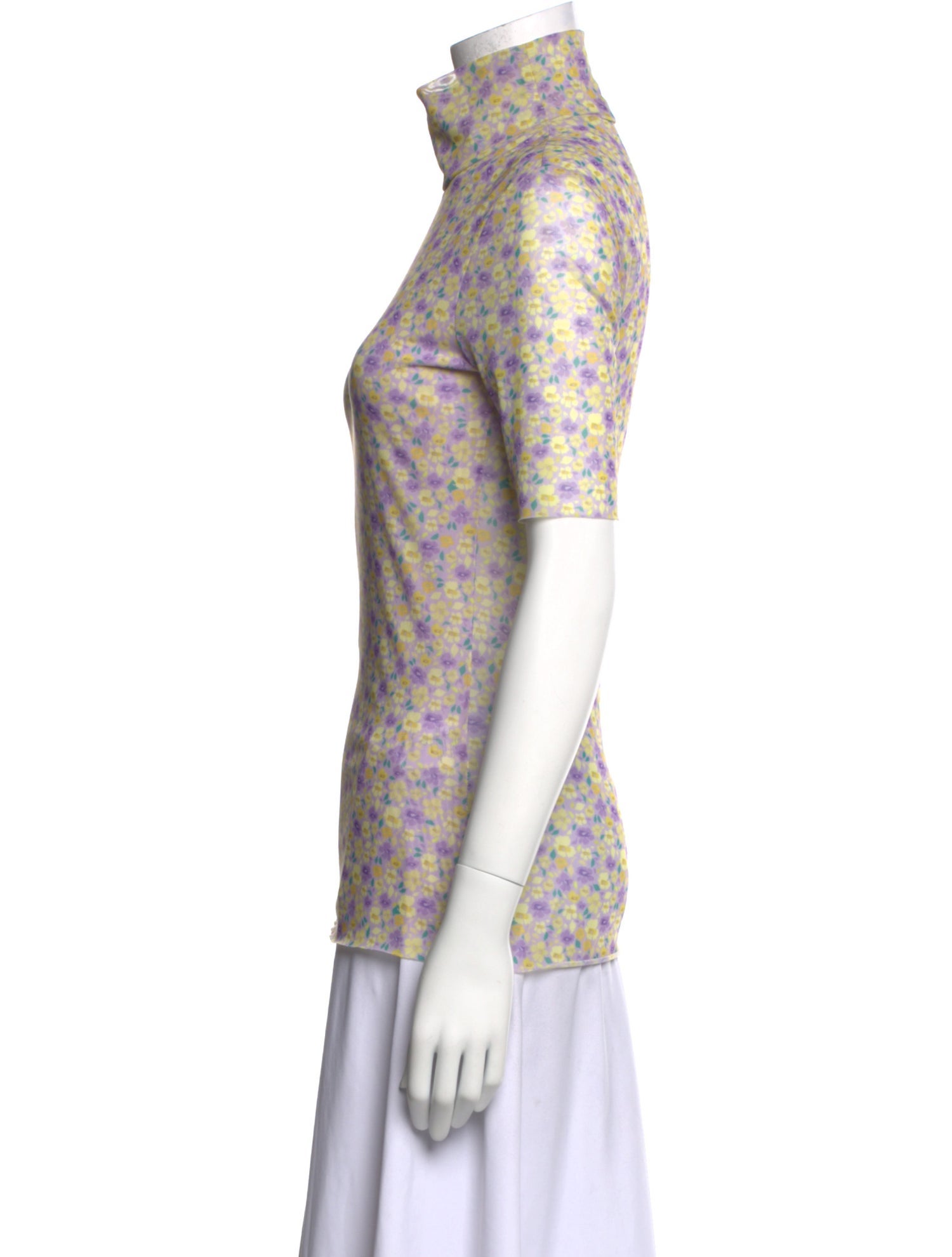 Baum und Pferdgarten Floral Print Mock Neck Top