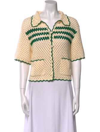 Baum und Pferdgarten Printed V-Neck Crop Top