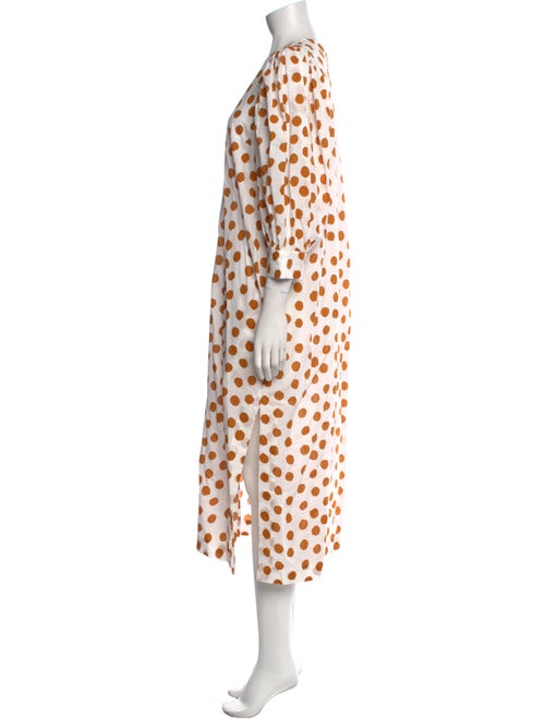 Baum und Pferdgarten Polka Dot Print Long Dress